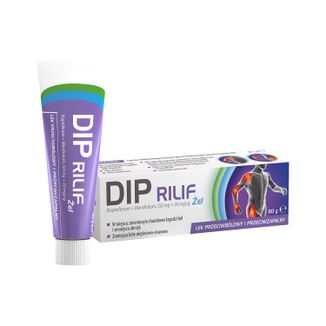 Dip Rilif (50 mg + 30 mg)/g, żel, 50 g USZKODZONE OPAKOWANIE - zdjęcie produktu