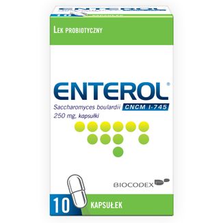 Enterol, 250 mg, 10 kapsułek USZKODZONE OPAKOWANIE - zdjęcie produktu