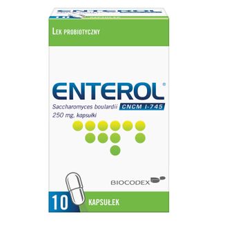 Enterol, 250 mg, 10 kapsułek Enterol, 250 mg, 10 kapsułek - zdjęcie produktu