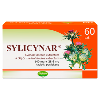 Sylicynar 140 mg + 28,6 mg, 60 tabletek - zdjęcie produktu