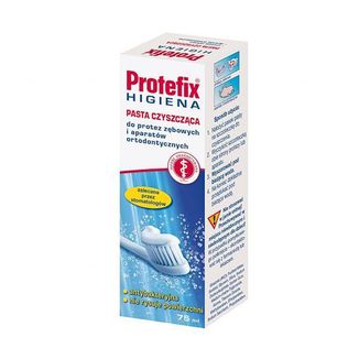 Protefix Higiena, pasta czyszcząca do protez i aparatów ortodontycznych, 75 ml USZKODZONE OPAKOWANIE - zdjęcie produktu