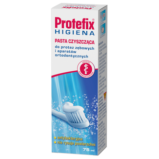 Protefix Higiena, pasta czyszcząca do protez i aparatów ortodontycznych, 75 ml USZKODZONE OPAKOWANIE - zdjęcie produktu