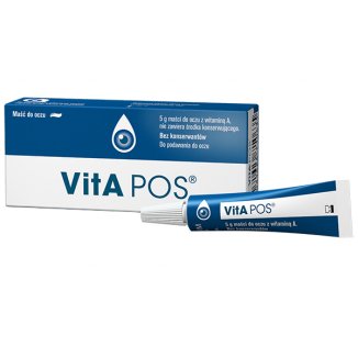 Vita pos, maść do oczu, bez konserwantów, 5 g USZKODZONE OPAKOWANIE - zdjęcie produktu