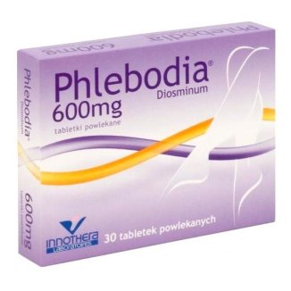 Phlebodia 600 mg, 30 tabletek powlekanych USZKODZONE OPAKOWANIE - zdjęcie produktu
