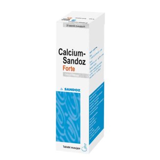 Calcium-Sandoz Forte 500 mg, 20 tabletek musujących - zdjęcie produktu