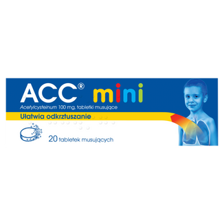 ACC Mini 100 mg, 20 tabletek musujących - zdjęcie produktu