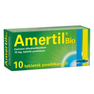 Amertil Bio 10 mg, 10 tabletek powlekanych USZKODZONE OPAKOWANIE - zdjęcie produktu