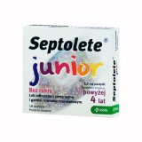 Septolete Junior 1,2 mg, dla dzieci powyżej 4 lat, smak czereśniowy, 18 pastylek do ssania - miniaturka zdjęcia produktu