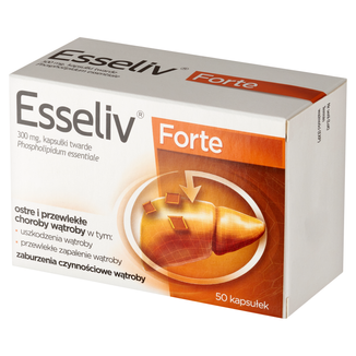 Esseliv Forte 300 mg, 50 kapsułek twardych - zdjęcie produktu