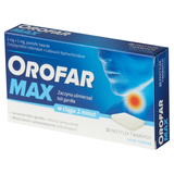Orofar Max 2 mg + 1 mg, smak miętowy, 20 pastylek twardych - miniaturka zdjęcia produktu