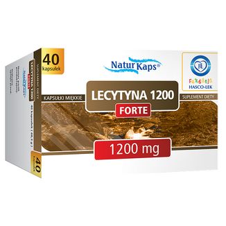 Lecytyna 1200 mg Forte, 40 kapsułek - zdjęcie produktu