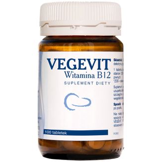 Vegevit Witamina B12, 100 tabletek - zdjęcie produktu