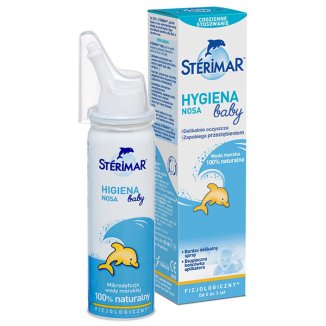 Sterimar Baby Higiena Nosa, spray fizjologiczny do nosa od 0 do 3 lat, 50 ml - zdjęcie produktu
