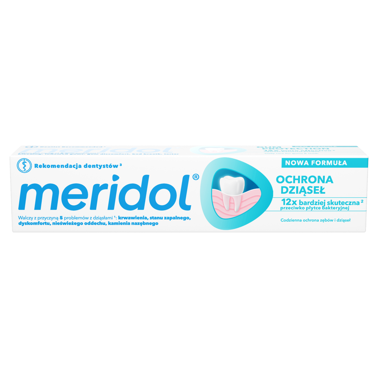Meridol Meridol Ochrona Dziąseł, pasta do zębów, 75 ml — Składniki i ocena