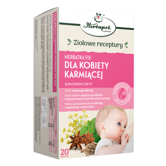 Herbapol Dla Kobiety Karmiącej, herbatka fix ziołowo-owocowa, 2 g x 20 saszetek USZKODZONE OPAKOWANIE - zdjęcie produktu
