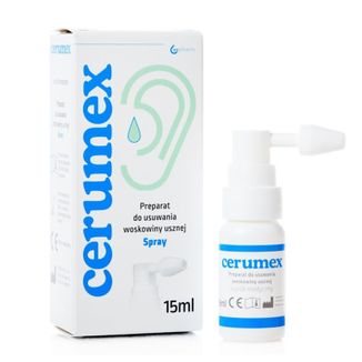 Cerumex, preparat do usuwania woskowiny usznej, krople, 15 ml - zdjęcie produktu