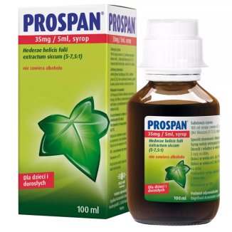 Prospan 35 mg/ 5 ml, syrop dla dzieci i dorosłych, 100 ml - zdjęcie produktu