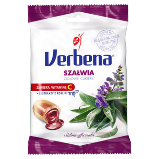 Verbena Szałwia, cukierki ziołowe z witaminą C, 60 g - zdjęcie produktu
