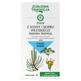 Ziołowa Tradycja Syrop z sosny i kopru włoskiego, 125 g USZKODZONE OPAKOWANIE - zdjęcie produktu