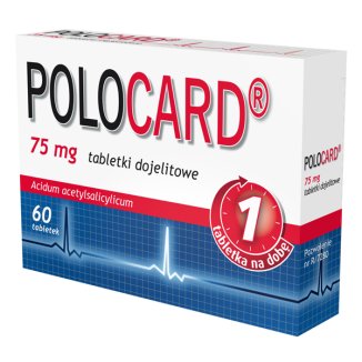Polocard, 75 mg, 60 tabletek dojelitowych USZKODZONE OPAKOWANIE - zdjęcie produktu
