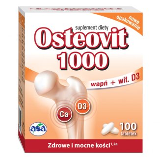 Asa Osteovit 1000, 100 tabletek - zdjęcie produktu