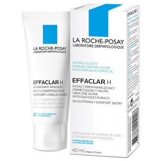 La Roche-Posay Effaclar H, kojący krem nawilżający do skóry tłustej, 40 ml - 3 La Roche-Posay Effaclar H, kojący krem nawilżający do skóry tłustej, 40 ml - 3 - zdjęcie produktu