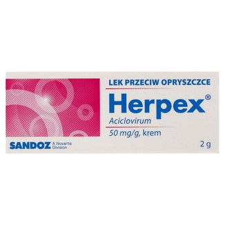 Herpex 50 mg/ g, krem, 2 g - zdjęcie produktu