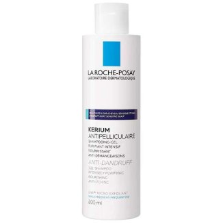 La Roche-Posay Kerium, szampon-żel przeciwłupieżowy, łupież tłusty, 200 ml - zdjęcie produktu