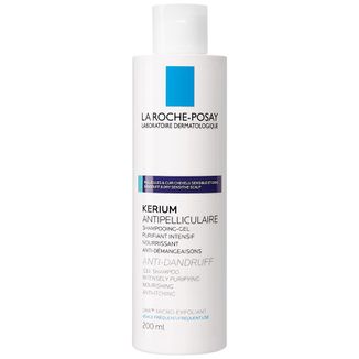 La Roche-Posay Kerium, żelowy szampon przeciwłupieżowy, łupież tłusty, 200 ml - zdjęcie produktu