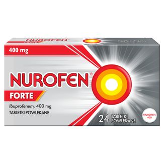 Nurofen Forte 400 mg, 24 tabletki powlekane - zdjęcie produktu