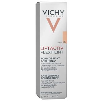 Vichy Liftactiv Flexiteint, podkład wygładzający zmarszczki, 35 Sand, 30 ml - zdjęcie produktu