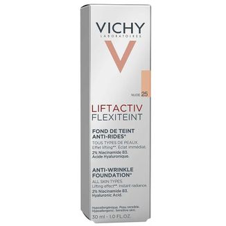 Vichy Liftactiv Flexiteint, podkład wygładzający zmarszczki, 25 Nude, 30 ml - zdjęcie produktu