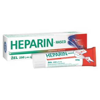 Heparin-Hasco 250 j.m./ g, żel, 35 g - zdjęcie produktu