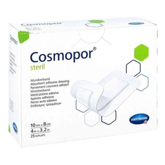 Cosmopor Steril, opatrunek na rany, jałowy, 10 cm x 8 cm, 25 sztuk - zdjęcie produktu