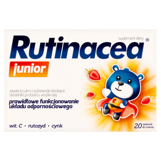 Rutinacea Junior, smak owocowy, 20 tabletek do ssania - zdjęcie produktu