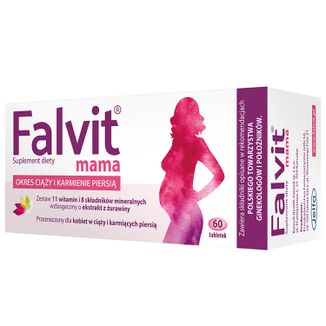 Falvit Mama, 60 tabletek powlekanych USZKODZONE OPAKOWANIE - zdjęcie produktu