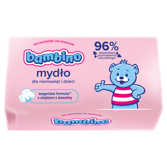 Bambino, mydło w kostce dla niemowląt i dzieci od 1 dnia życia, 90 g - zdjęcie produktu