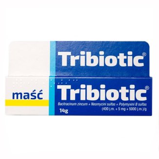 Tribiotic (5 mg + 0,833 mg + 0,01 g)/ g, maść, 14 g - zdjęcie produktu
