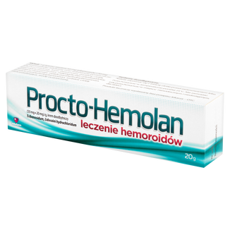 Procto-Hemolan (50 mg + 20 mg)/ g, krem doodbytniczy, 20 g - zdjęcie produktu