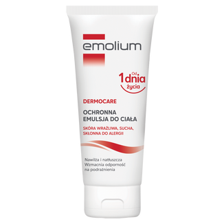 Emolium Dermocare, emulsja do ciała od 1 dnia życia, 200 ml USZKODZONE OPAKOWANIE Emolium Dermocare, emulsja do ciała od 1 dnia życia, 200 ml USZKODZONE OPAKOWANIE - zdjęcie produktu