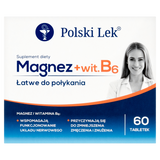 Magnez + B6, 60 tabletek - miniaturka zdjęcia produktu