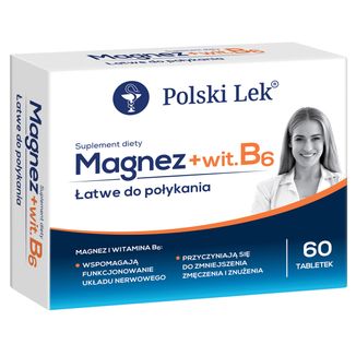 Magnez + B6, 60 tabletek - zdjęcie produktu