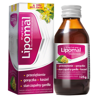 Lipomal 97 mg/5 ml, syrop dla dzieci po 1 roku, 125 g - zdjęcie produktu