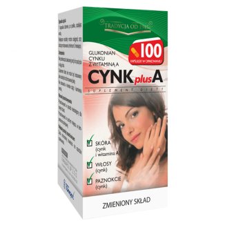 Cynk Plus A, 100 kapsułek - zdjęcie produktu