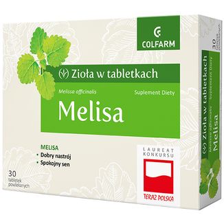 Zioła w tabletkach Melisa, 30 tabletek - zdjęcie produktu