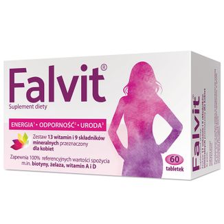 Falvit, 60 tabletek drażowanych - zdjęcie produktu