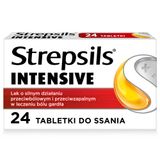 Strepsils Intensive 8,75 mg, 24 tabletki do ssania USZKODZONE OPAKOWANIE - miniaturka zdjęcia produktu
