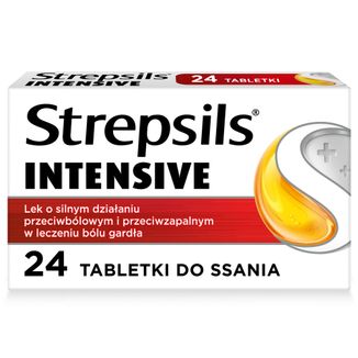 Strepsils Intensive 8,75 mg, 24 tabletki do ssania USZKODZONE OPAKOWANIE - zdjęcie produktu