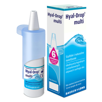 Hyal-Drop Multi, nawilżające krople do oczu, 10 ml - zdjęcie produktu
