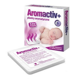 Aromactiv+, plastry aromatyczne od 1 dnia życia, 5 sztuk Aromactiv+, plastry aromatyczne od 1 dnia życia, 5 sztuk - zdjęcie produktu